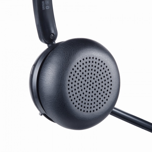 MM-BTMH75BK / Bluetoothヘッドセット(大型イヤーパッド・単一指向性マイク)