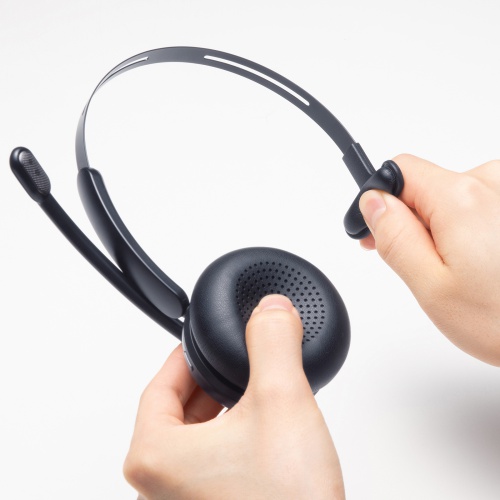 MM-BTMH76BK / Bluetoothヘッドセット(充電クレードル付き・単一指向性マイク)