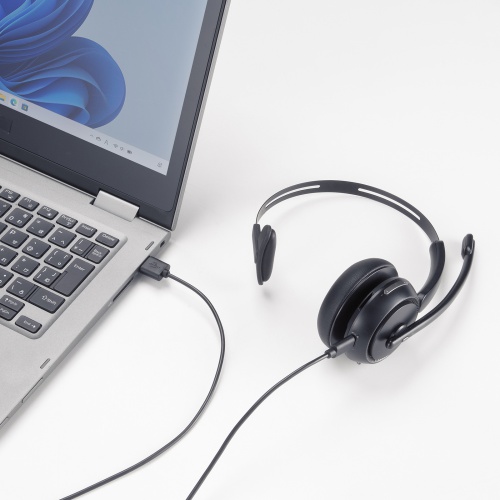 MM-BTMH76BK / Bluetoothヘッドセット(充電クレードル付き・単一指向性マイク)