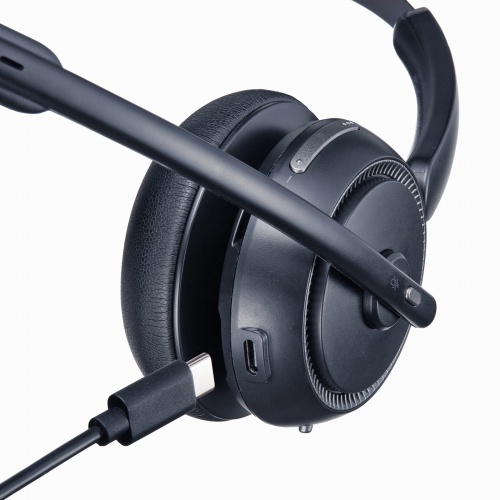 MM-BTMH76BK / Bluetoothヘッドセット(充電クレードル付き・単一指向性マイク)
