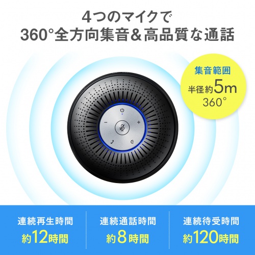 MM-BTMSP1 / Bluetooth会議スピーカーフォン