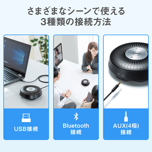 MM-BTMSP1 / Bluetooth会議スピーカーフォン