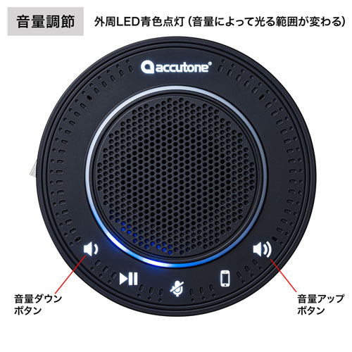 MM-BTMSP2 / Bluetooth会議スピーカーフォン（USB接続対応）