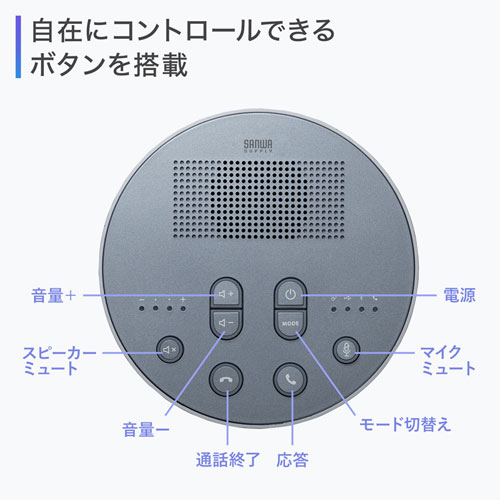 MM-BTMSP3 / Bluetooth会議スピーカーフォン