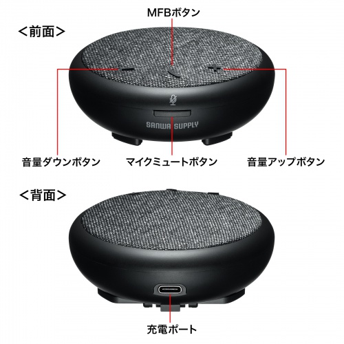 MM-BTMSP4 / Bluetooth会議スピーカーフォン（個人向け）