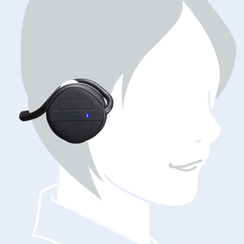 MM-BTSH35BK / Bluetoothステレオヘッドセット（ブラック）