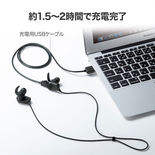 MM-BTSH38BK / Bluetoothステレオヘッドセット（ブラック）