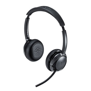 MM-BTSH55BK / Bluetoothヘッドセット(両耳タイプ・ノイズキャンセリング機能付き)