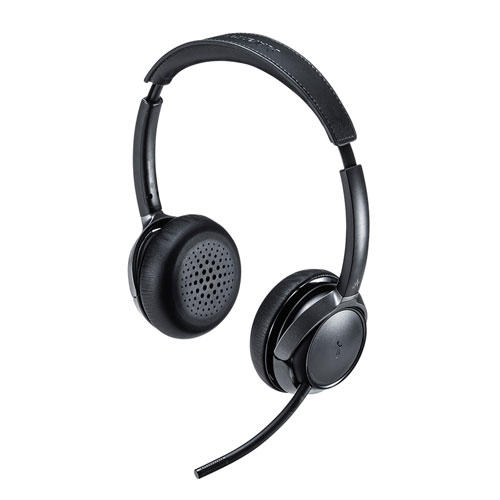オーディオ機器 ヘッドフォン MM-BTSH55BK【Bluetoothヘッドセット（両耳タイプ・ノイズキャンセ 