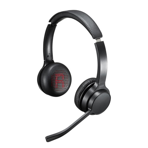 オーディオ機器 ヘッドフォン MM-BTSH62BK【Bluetoothヘッドセット（両耳タイプ・単一指向性 