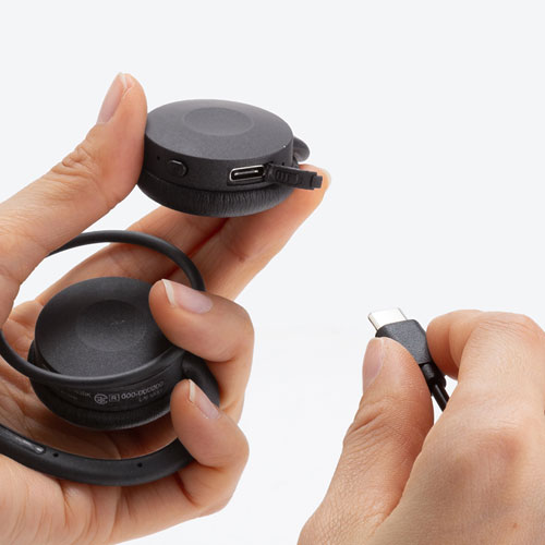 MM-BTSH63BK / Bluetoothヘッドセット（両耳・外付けマイク付き）