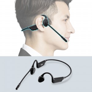 安全・安心！耳をふさがず骨の振動で聴く、Bluetooth骨伝導ヘッドセットを発売