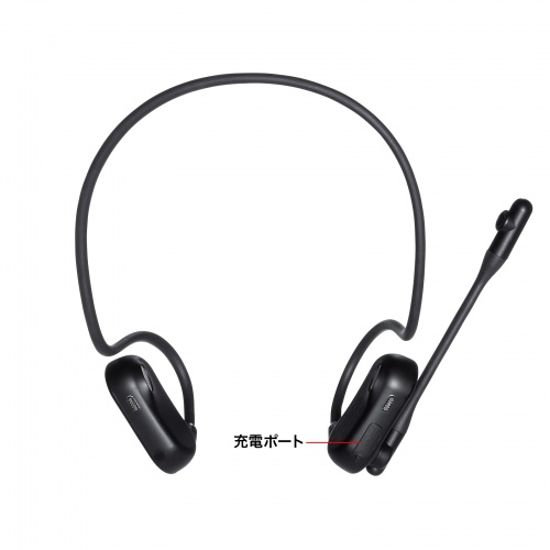 MM-BTSH71BK / 超軽量Bluetoothオープンイヤーヘッドセット