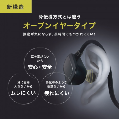 MM-BTSH71BK / 超軽量Bluetoothオープンイヤーヘッドセット