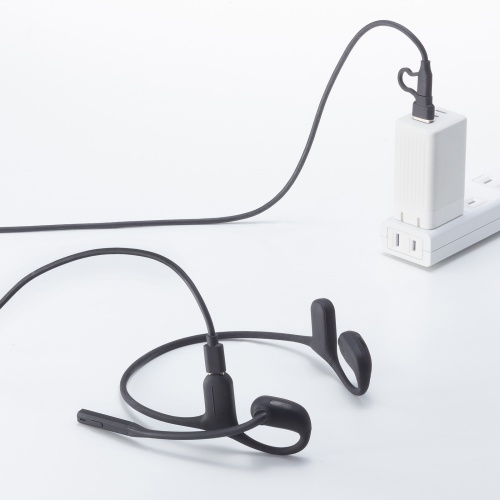 MM-BTSH73BK / Bluetoothオープンイヤーヘッドセット(有線接続対応)