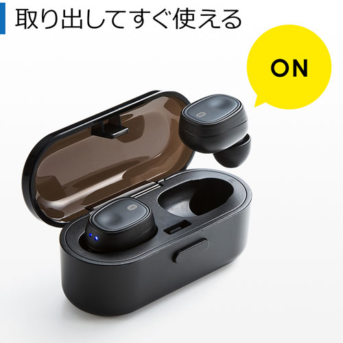 MM-BTTWS001BK / Bluetooth 完全ワイヤレスヘッドセット