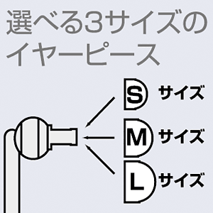 MM-HP109BK / ステレオイヤホン（ブラック）