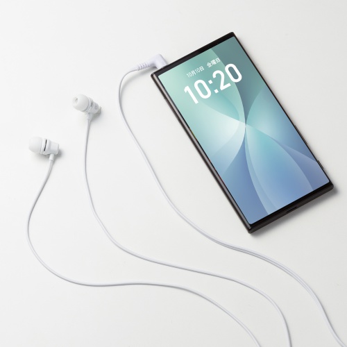 MM-HP119W / ステレオイヤホン(ホワイト)