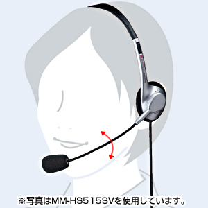 MM-HS515BK / マルチメディアPCヘッドセット（ブラック）