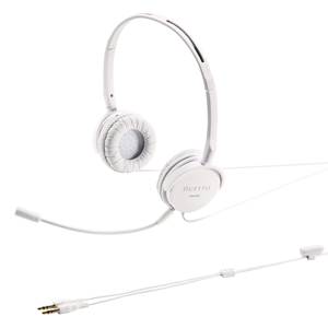 MM-HS521W / マルチメディアPCヘッドセット(ホワイト)