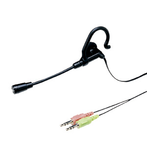 MM-HS605 / マルチメディアPCヘッドセット(巻き取り式)