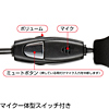 MM-HS612 イヤホン型ヘッドセット(巻き取り式) MM-HS612 / イヤホン型ヘッドセット(巻き取り式)