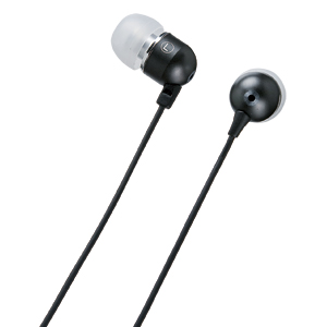 MM-HS700BK / マイク付きステレオイヤホン(ブラック)