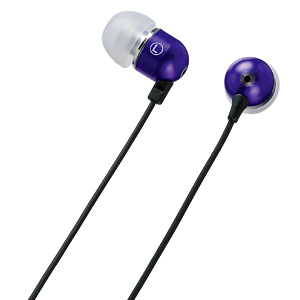 MM-HS700V / マイク付きステレオイヤホン(バイオレット)