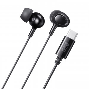 MM-HSTC04BK / USB Type-Cイヤホンマイク