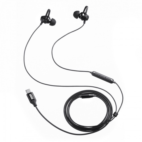 MM-HSTC05BK / USB TypeCイヤホンマイク（ブラック）