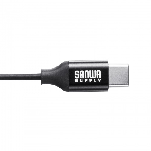 MM-HSTC05BK / USB TypeCイヤホンマイク（ブラック）