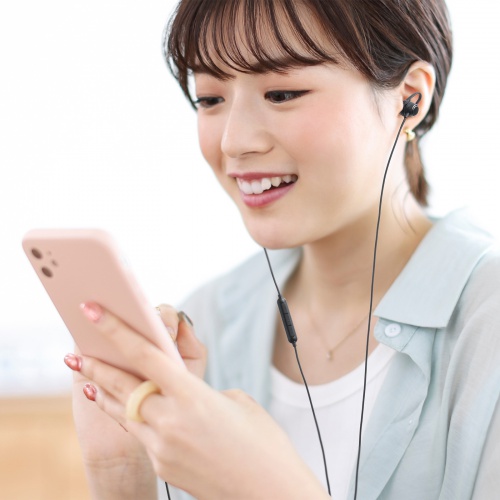 MM-HSTC05BK / USB TypeCイヤホンマイク（ブラック）