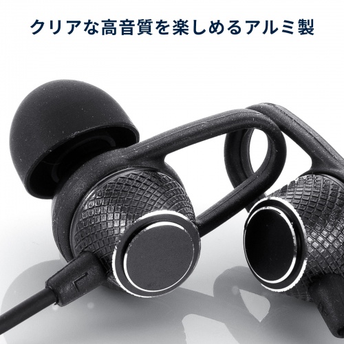 MM-HSTC05BK / USB TypeCイヤホンマイク（ブラック）