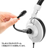MM-HSU01BK USBヘッドセット(ブラック) MM-HSU01BK / USBヘッドセット(ブラック)