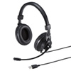 MM-HSU01BK USBヘッドセット(ブラック) MM-HSU01BK / USBヘッドセット(ブラック)
