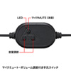 MM-HSU02BK USBヘッドセット(ブラック) MM-HSU02BK / USBヘッドセット(ブラック)