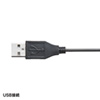 MM-HSU02BK USBヘッドセット(ブラック) MM-HSU02BK / USBヘッドセット(ブラック)
