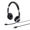 MM-HSU15ANC ノイズキャンセリングマイク付きUSBヘッドセット(両耳タイプ) MM-HSU15ANC / ノイズキャンセリングマイク付きUSBヘッドセット(両耳タイプ)