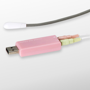 MM-HSUSB14P / USB対応ヘッドセット（ピンク）