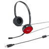 MM-HSUSB18R USBヘッドセット(レッド) MM-HSUSB18R / USBヘッドセット(レッド)