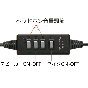MM-HSUSB6BK / USBヘッドセット（ブラック）