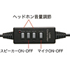 MM-HSUSB6BK USBヘッドセット(ブラック) MM-HSUSB6BK / USBヘッドセット(ブラック)