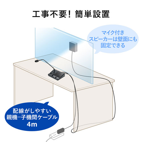 MM-MCIP02【窓口業務マイクシステム】窓口・レジ・カウンターなどの