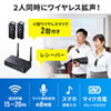 MM-MCWSET ワイヤレスマイクシステム(2台セット) MM-MCWSET / ワイヤレスマイクシステム(2台セット)