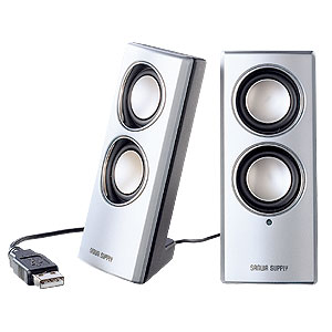 MM-SPA1SV / USBスピーカー(シルバー)
