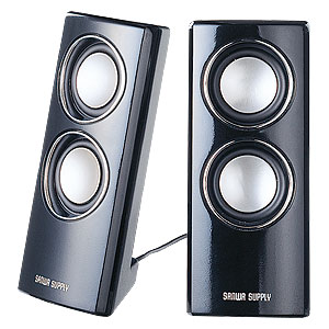 MM-SPA2BK / マルチメディアスピーカー(ブラック)