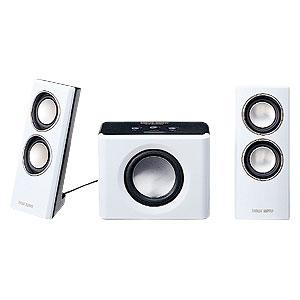 MM-SPA3WH / 2.1chマルチメディアスピーカー(ホワイト)