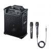 MM-SPAMP10 ワイヤレスマイク スピーカー 拡声器(最大出力60W・AC電源/充電式、音楽再生) MM-SPAMP10 / ワイヤレスマイク スピーカー 拡声器(最大出力60W・AC電源/充電式、音楽再生)