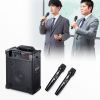 MM-SPAMP14 ワイヤレスマイク付き拡声器スピーカー(バッテリー内蔵・ワイヤレスマイク2本対応) MM-SPAMP14 / ワイヤレスマイク付き拡声器スピーカー(バッテリー内蔵・ワイヤレスマイク2本対応)