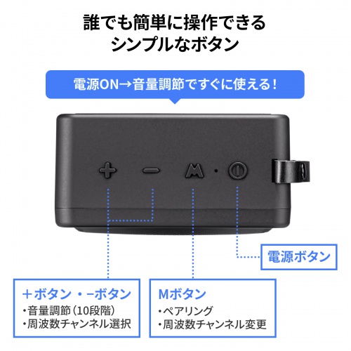 MM-SPAMP15 / ワイヤレスポータブル拡声器